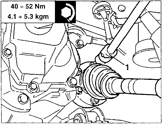 axle shaft fastening screws