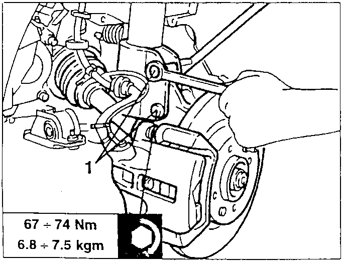 upright bolts on shock absorbers