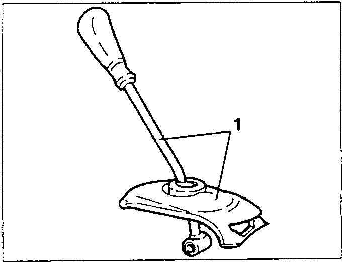 Gearshift control lever with joint and frame
