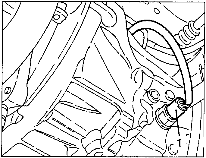 Diagram showing reversing switch electrical connection being disconnected.