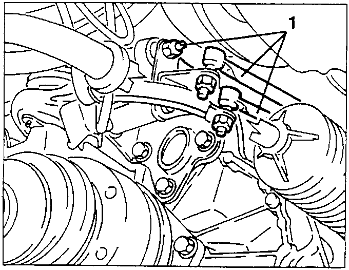 Gearbox cover with bracket no. 1.820.623.001 inserted