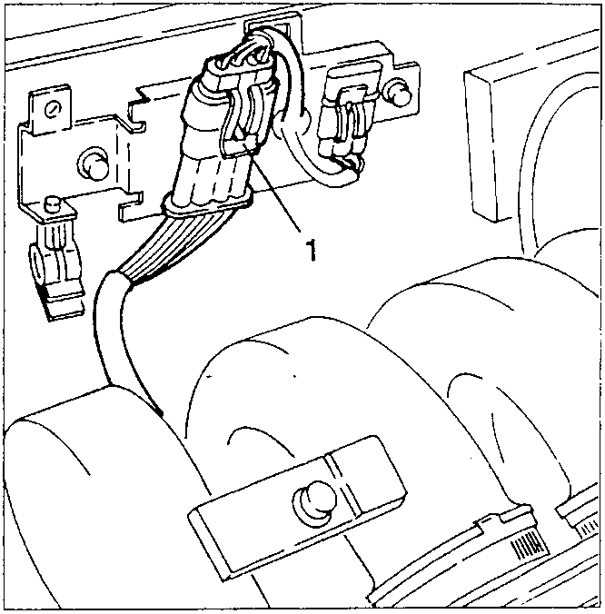 Diagram showing lambda sensor electrical connection