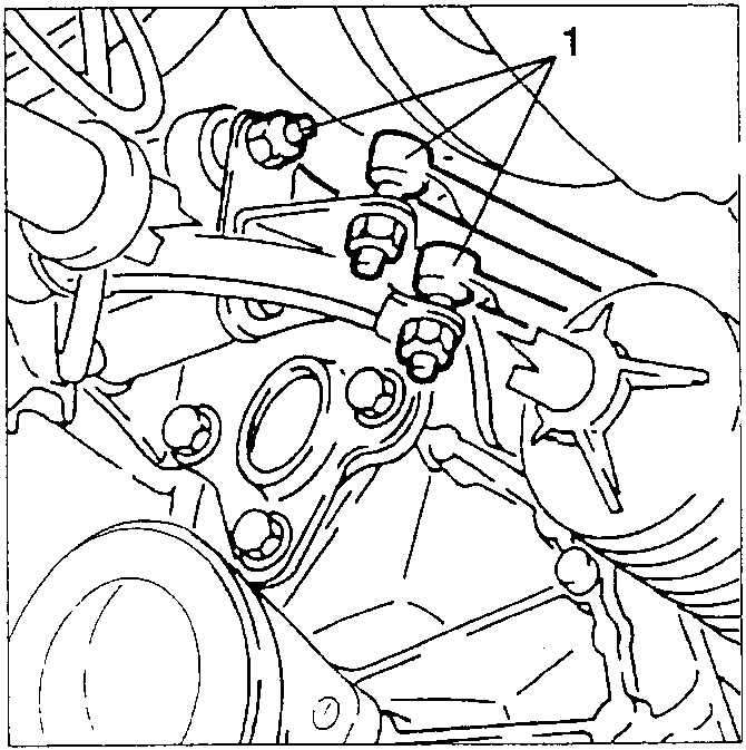 Gearshift control rods with nuts and brackets