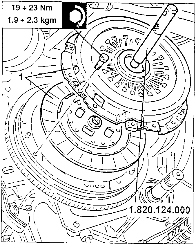Clutch plate and clutch box installation with tool
