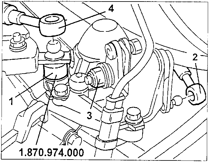 Gear shift lever adjustment with tool