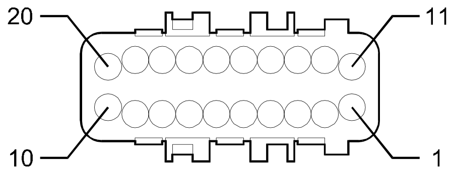 Connector D68C, Bose system coupling