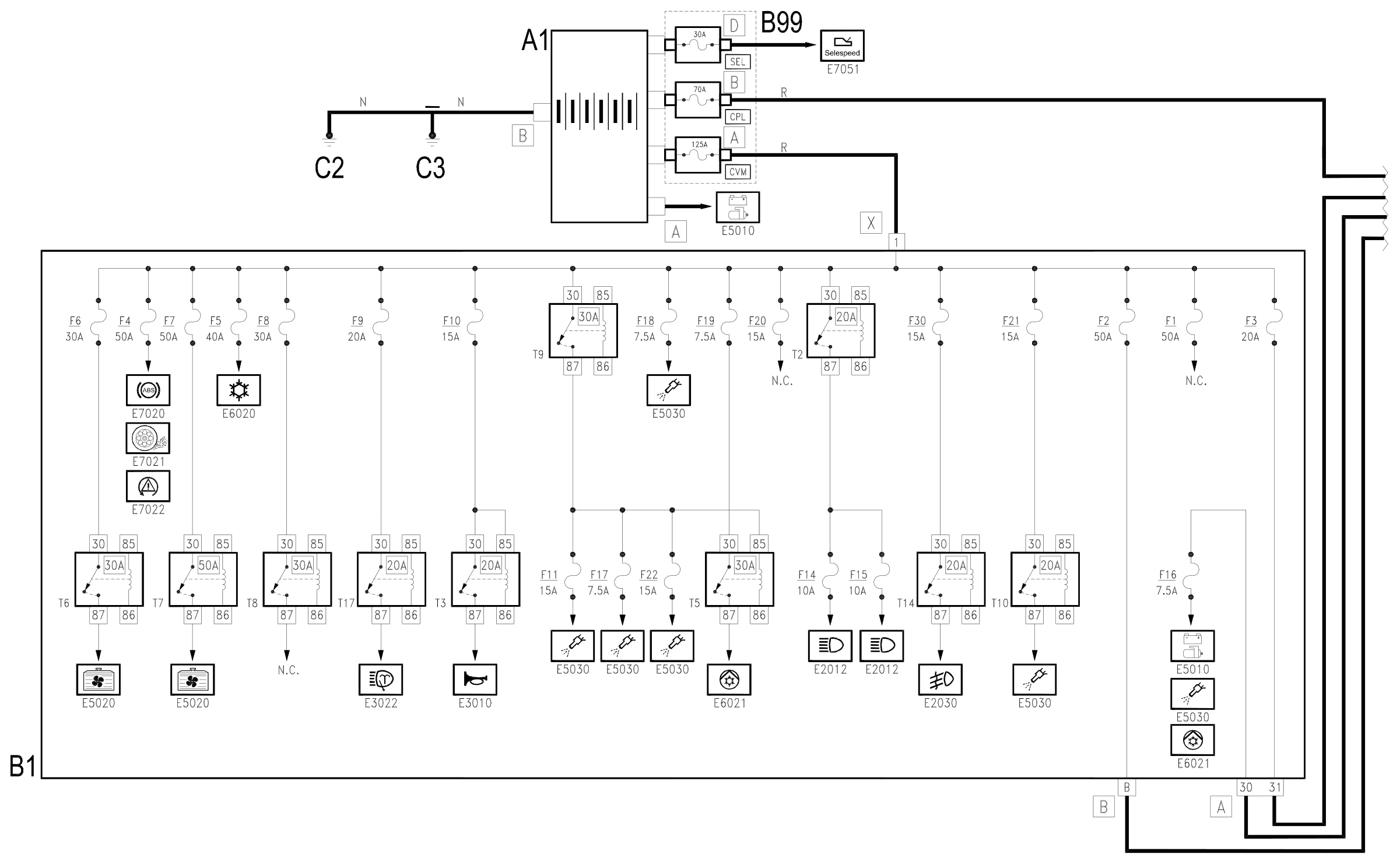 Wiring diagram E1010 POWER SUPPLY