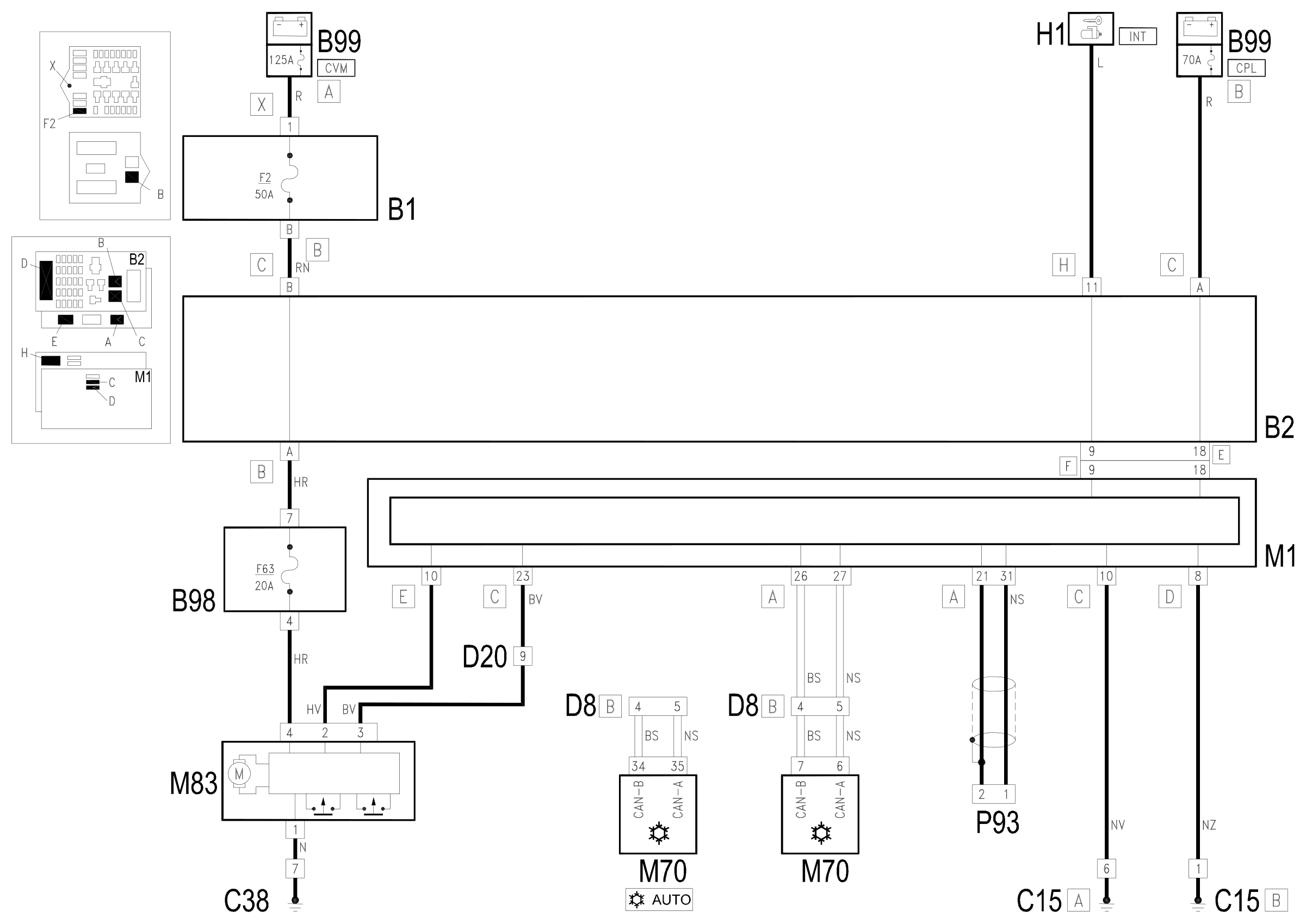 Wiring diagram E3060 SUN ROOF