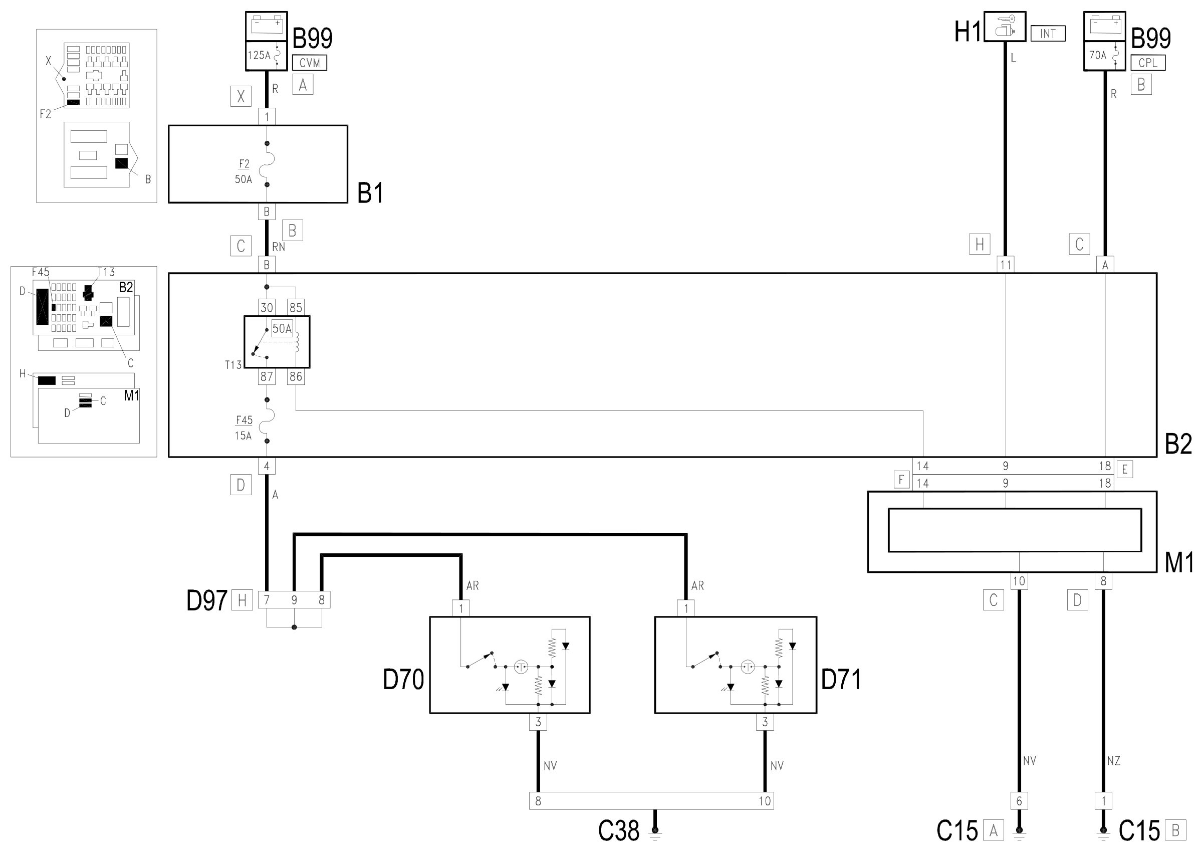 Wiring diagram E3075 HEATED SEATS