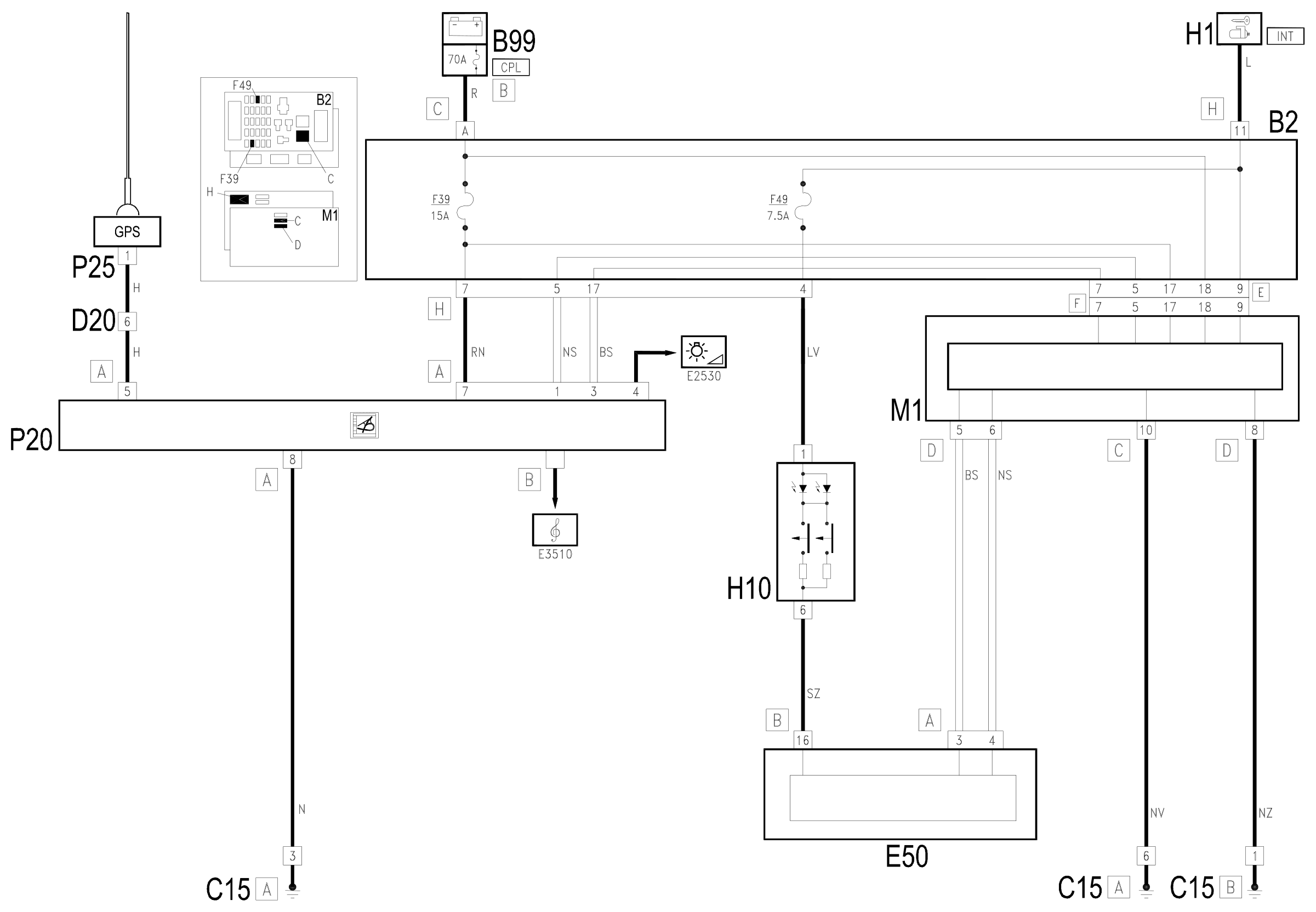 Wiring diagram E4090 NAVIGATOR