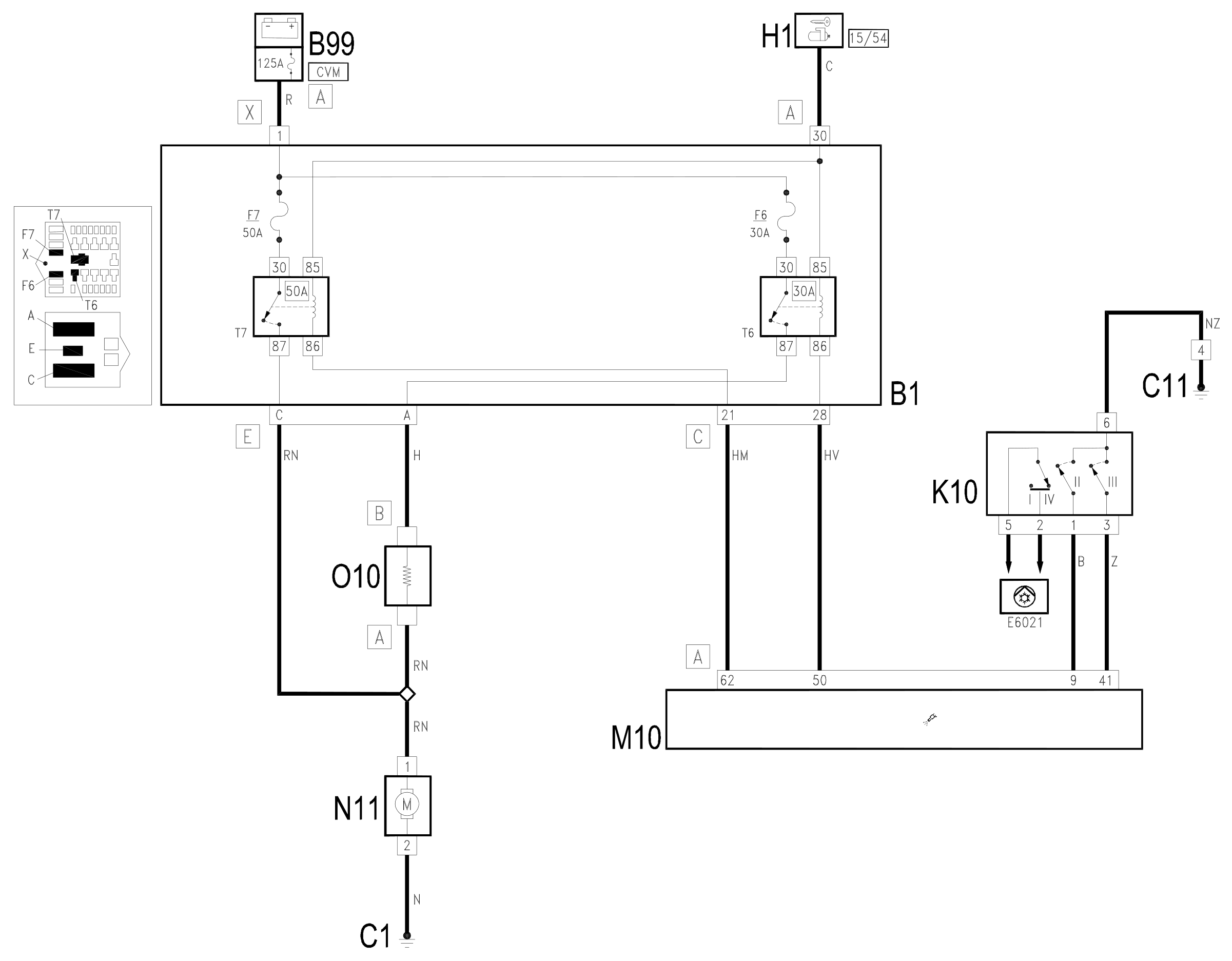 Wiring diagram E5020 ENGINE COOLING