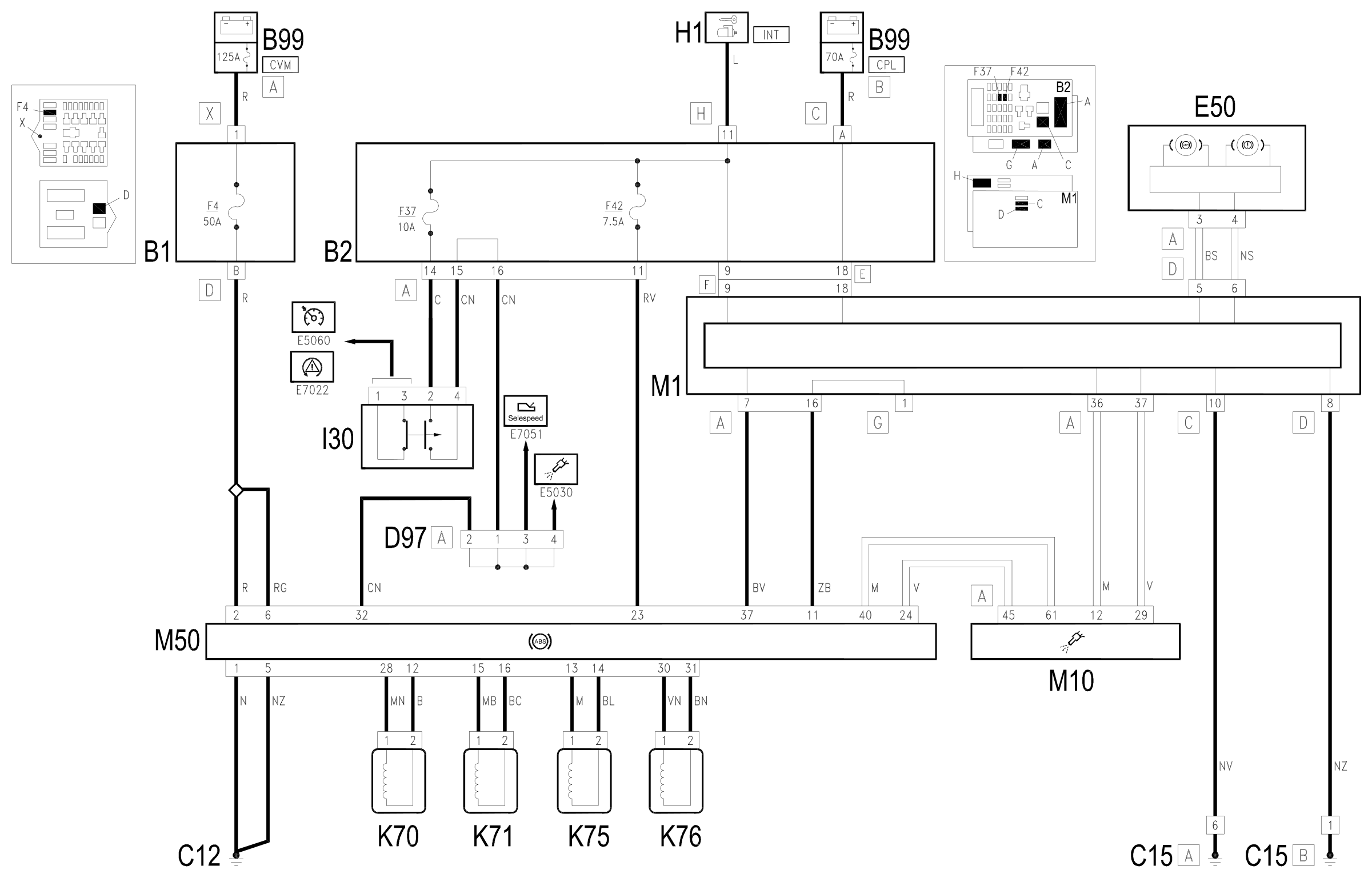 Wiring diagram E7020 ABS