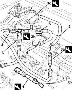 Fuel system - check delivery pressure