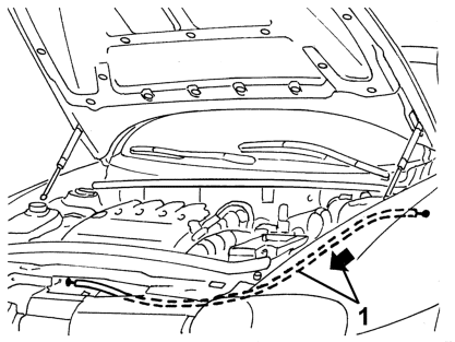 Bonnet lid opening control - repair