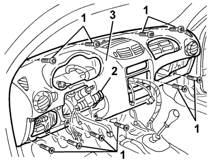 Instrument facia trim - r+r