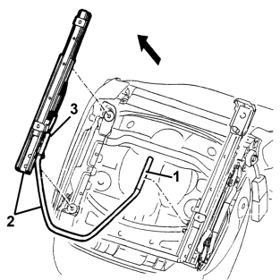 Seat slide control lever - r r