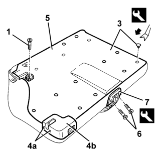 Rear seat squab trim - r+r with seat removed