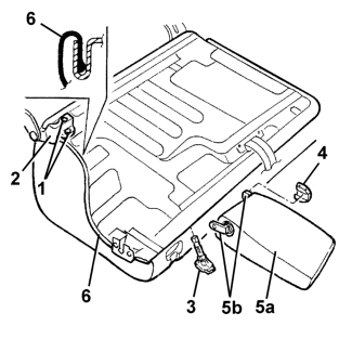 Rear seat squab trim - r+r with seat removed