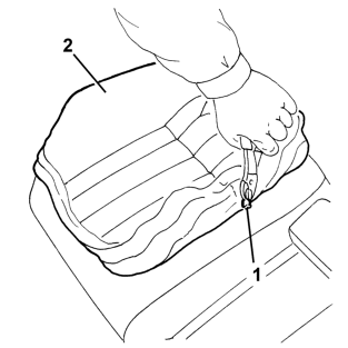 Rear seat squab trim - r+r with seat removed