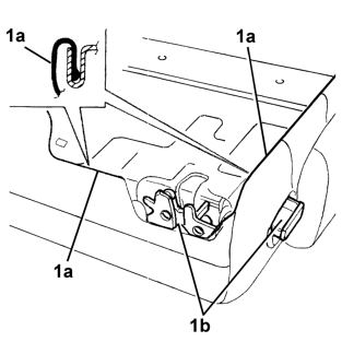 Rear squab catch device (one) - r+r