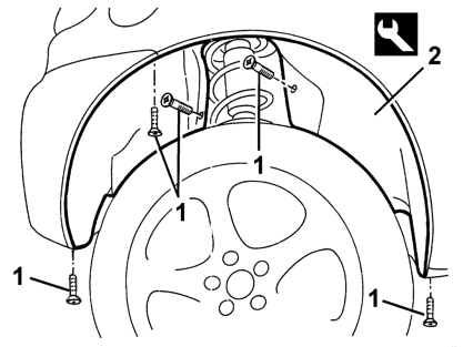 Rear supplementary wheel arch (one) - r+r