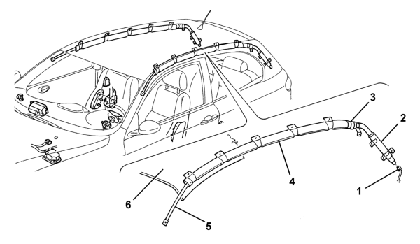 CURTAIN SIDE AIR BAG MODULE (WINDOW BAG)