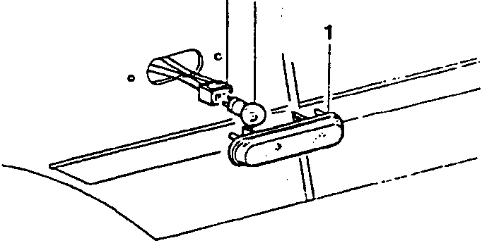 Side direction indicator with labeled parts 1, 2, and 3