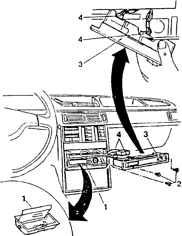Diagram showing removal of Check Panel with arrows indicating direction of pull and labeled parts 1, 2, 3, 4.