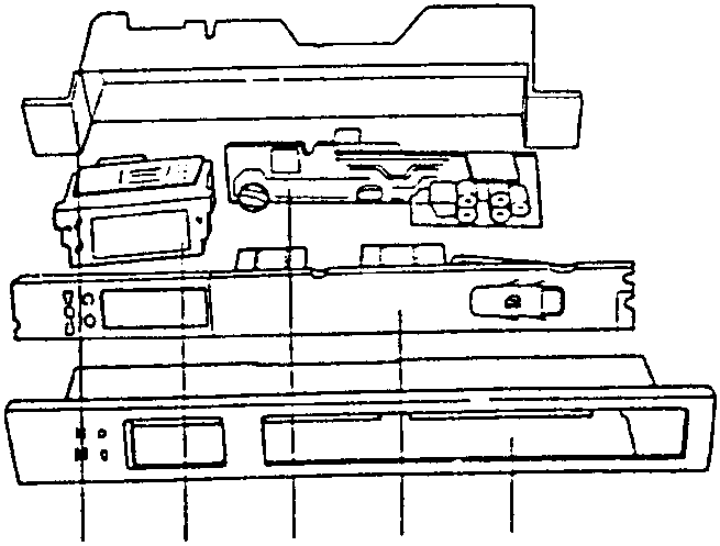 Disassembled Check Panel with numbered parts