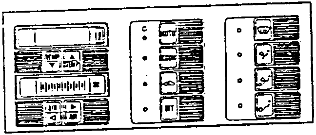 Heater control panel with AUTO mode showing 8 bars and no LEDs lit