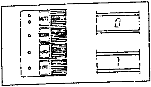 Heater control panel with TEMP display showing 0 or 1 depending on vehicle speed