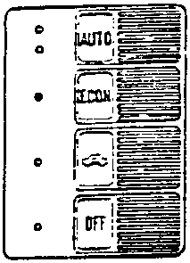 Control panel with ECON button