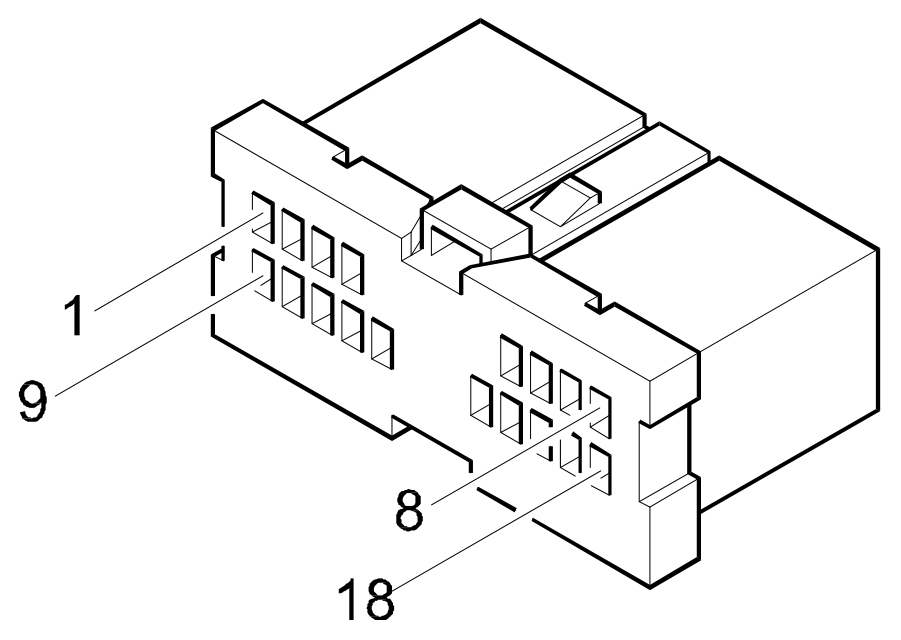 Connector B1B, Junction unit