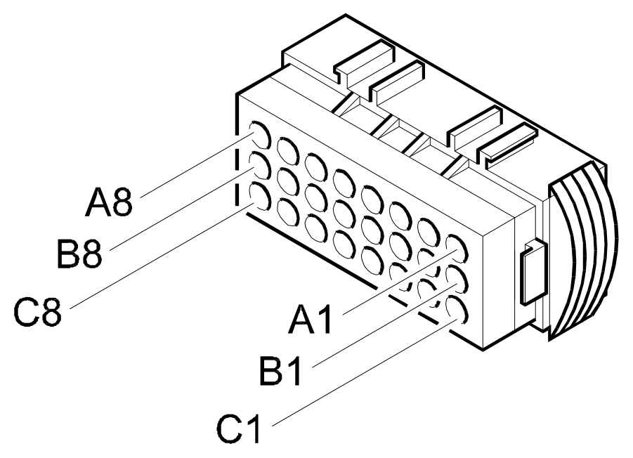 Connector I10, Bonnet opening switch