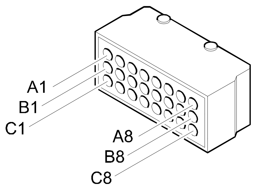 Connector D4B, Front/engine connection