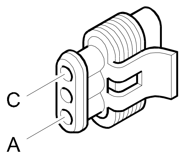 Connector D4B, Front/engine connection