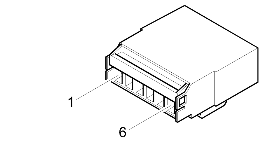 Connector D5A, Front / ABS couping