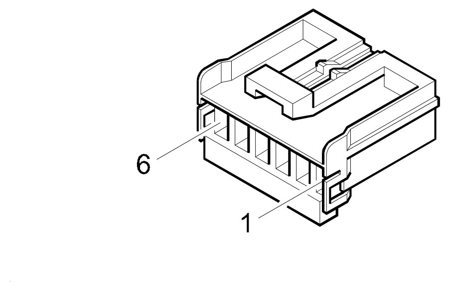 Connector D5A, Front / ABS couping