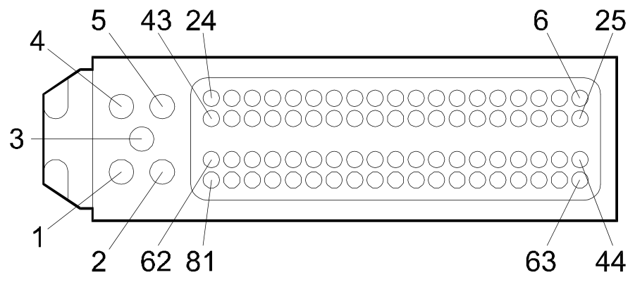 Connector P60, Left door mirror