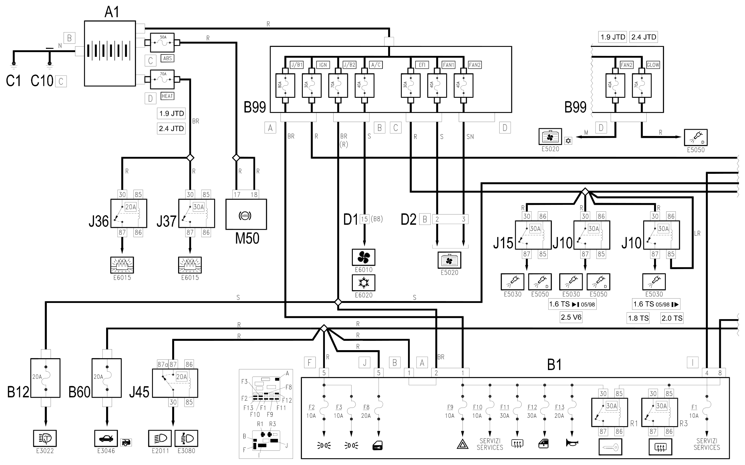 Wiring diagram E1010 POWER SUPPLY