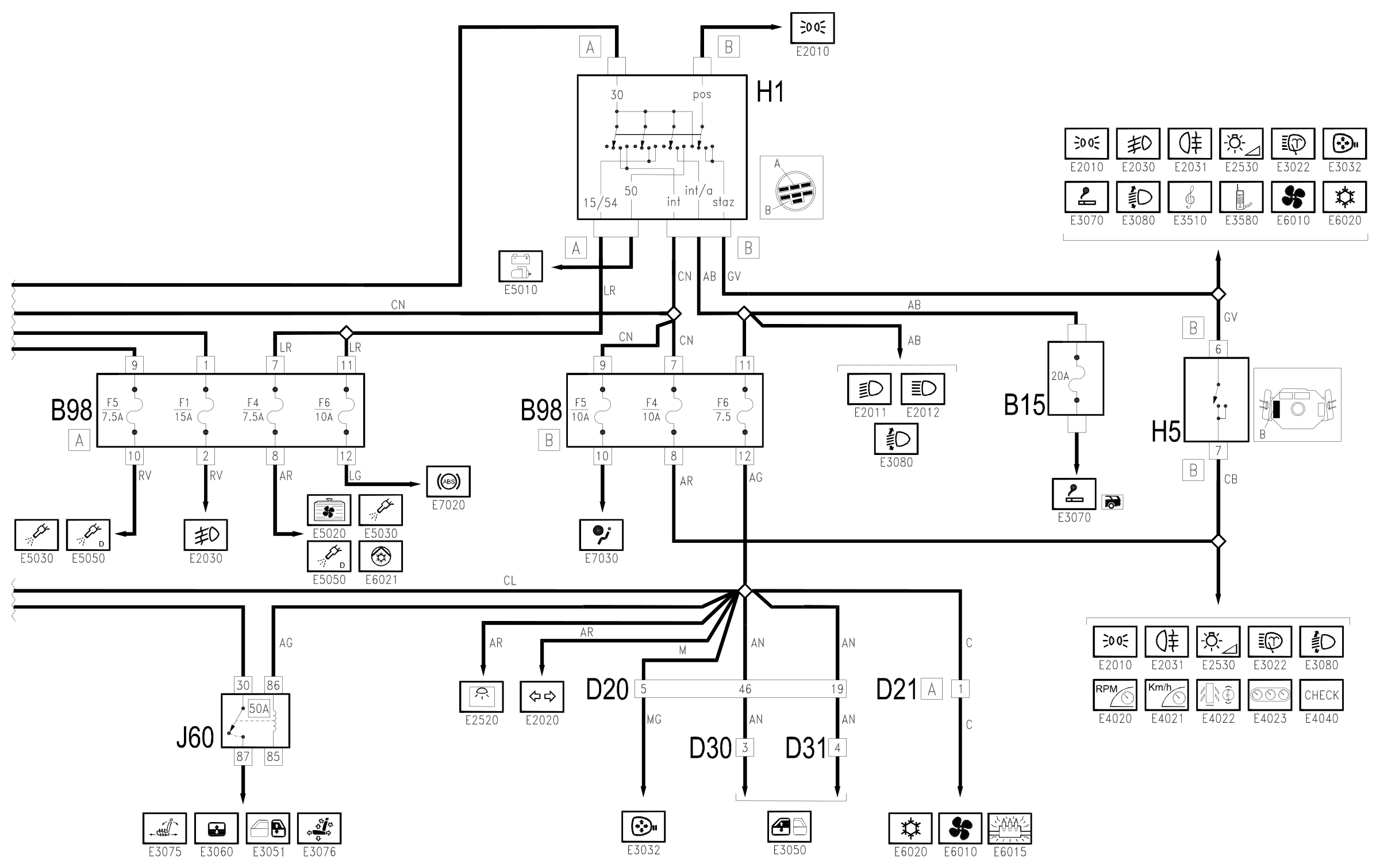 Wiring diagram E1010 POWER SUPPLY