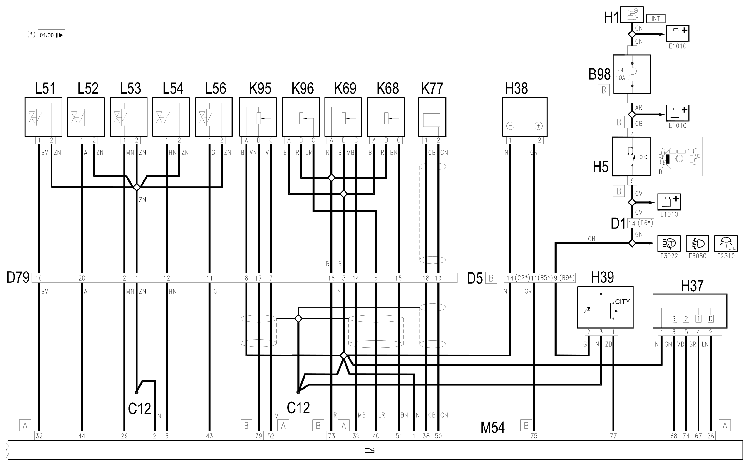 Wiring diagram E7050 AUTOMATIC TRANSMISSION