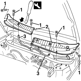 Windscreen base trim