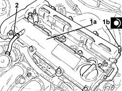 SINGLE TAPPET COVER -R.R AND REPLACE GASKET
