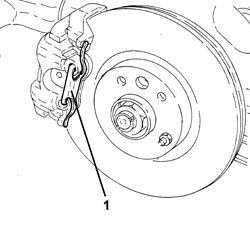FRONT BRAKE PADS - REPLACE