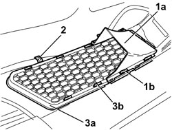 GRILLE (ONE) ON FRONT BUMPER - R.R