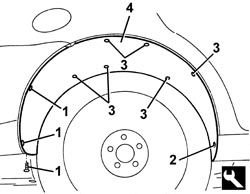 RIGHT REAR WHEEL ARCH LINER - R.R