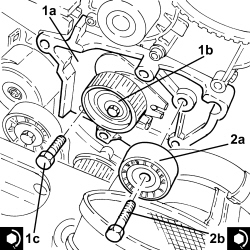 TIMING BELT TENSIONER SUPPORT - R.R