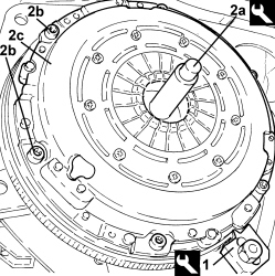 CLUTCH - R + R WITH GEARBOX REMOVED