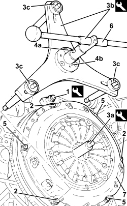 CLUTCH - R + R WITH GEARBOX REMOVED